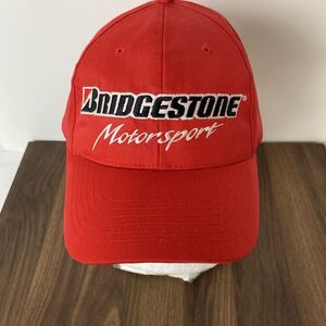Bridgestone Motorsport Red Snapback Trucker Baseball Hat Cap